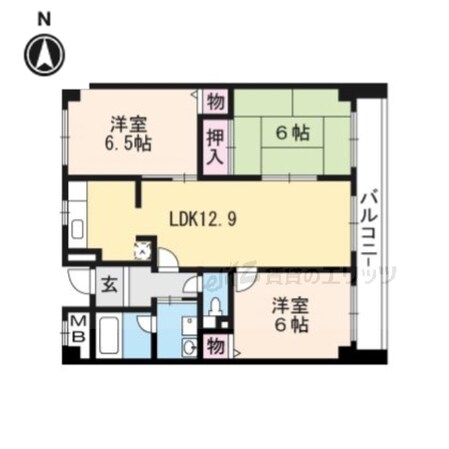 レシェンテ耳原の物件間取画像